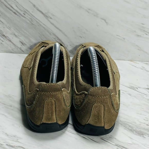 Lands’ End womens US 7.5B Suede hiking walking shoes Tan 393493 - Picture 5 of 7
